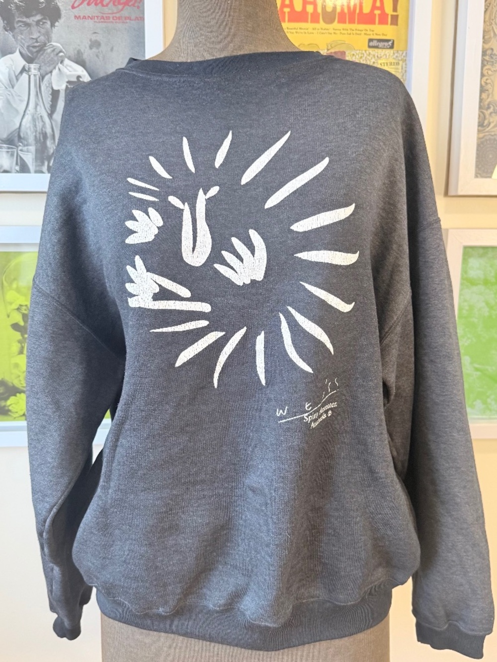 🖤 Vintage 90s Spiny Ant Eater Graphic Crewneck Sweatshirt